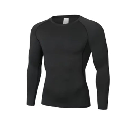 Men's Compression Long Sleeve Shirt | Quick-Dry Gym Training Top