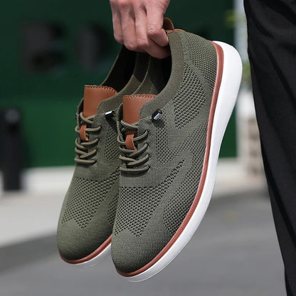 Men's Mesh Knit Sneakers – Lightweight Breathable Casual Shoes