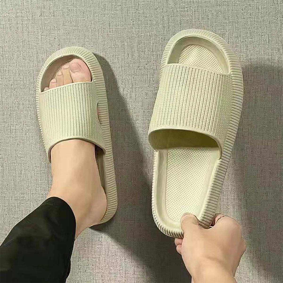 Step Sense Shit Slippers Summer Home Wear Soft-Soled Non-Slip Shoes Eva Simple Men S - Soft
