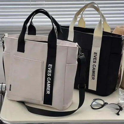 Casual Tote Bag Large Capacity Waterproof Nylon Shoulder Bag