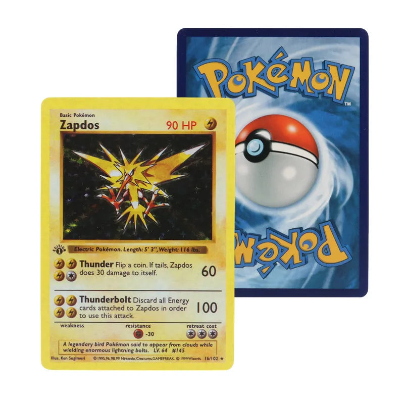 151pcs Box 1996 First Generation Pok Mon Card Rare Charizard Pikachu Mewtwo Blastoise Collecting