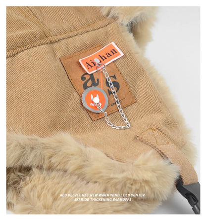 Russian Ushanka Trapper Hat – Faux Fur Earflap Winter Cap