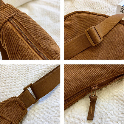 Corduroy Hobo Shoulder Bag – Retro Casual Women's Crossbody Bag