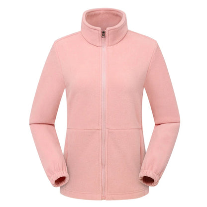 Women's Polar Fleece Jacket – Windproof Thermal Outdoor Coat