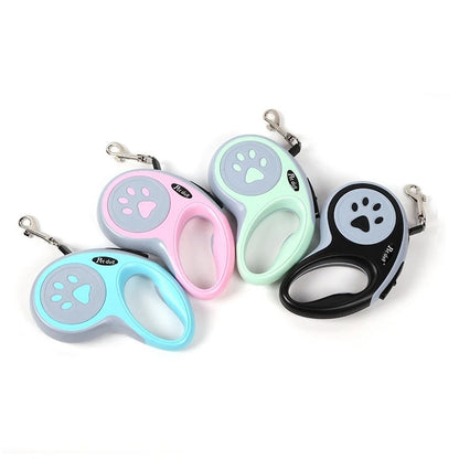 Retractable Dog Leash – Durable Nylon, 3m & 5m for Dogs & Cats