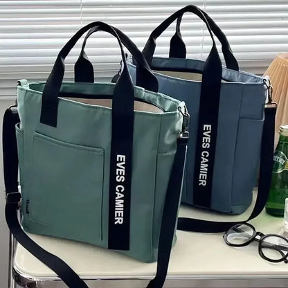 Casual Tote Bag Large Capacity Waterproof Nylon Shoulder Bag