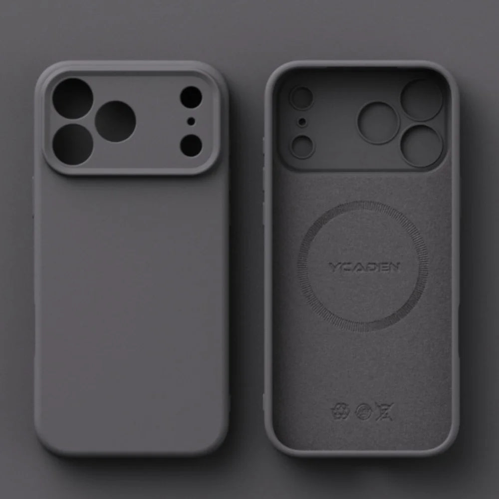 Tpu Shockproof Cover Iphone 17 16 Pro Max 17air 15 14 13 Plus Case Liquid Silicone Original Magsafe