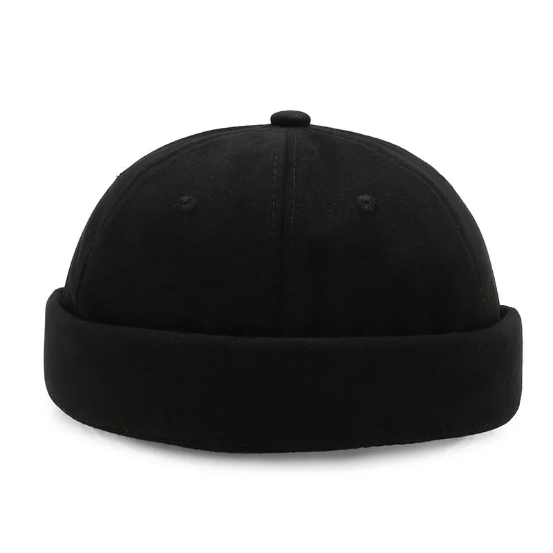 Brimless Docker Cap – Unisex Hip Hop Skullcap for Men & Women