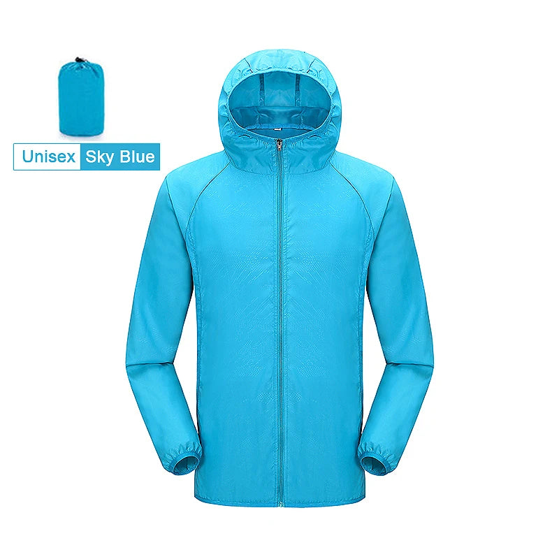 Waterproof Hiking Windbreaker Jacket – Unisex Quick-Dry Outdoor Rain Jacket