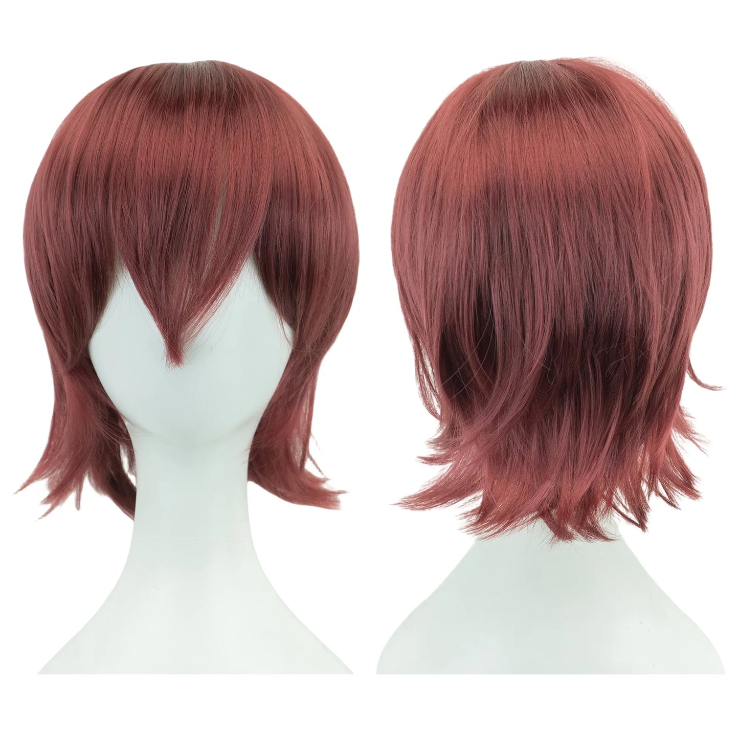 12-Inch Short Cosplay Bob Wig – Multi-Color Synthetic Hair