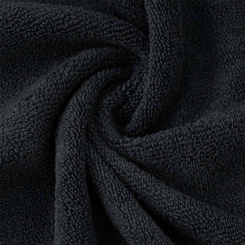 Microfiber Salon Towels – Bleach-Proof, Soft & Highly Absorbent (Black)