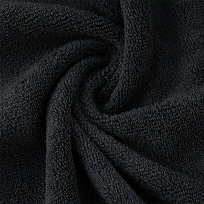 Microfiber Salon Towels – Bleach-Proof, Soft & Highly Absorbent (Black)