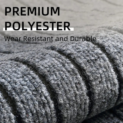 Ribbed Door Mat – Durable Washable Non-Slip Floor Mat for Entryway