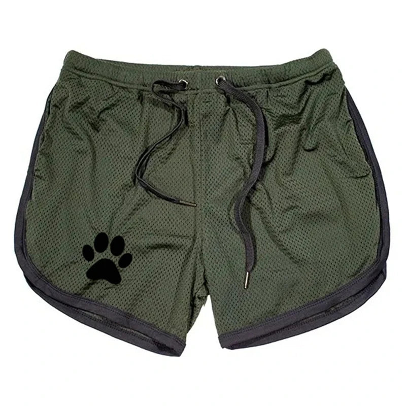 Men's Mesh Running Shorts Breathable Gym Fitness Short Pants