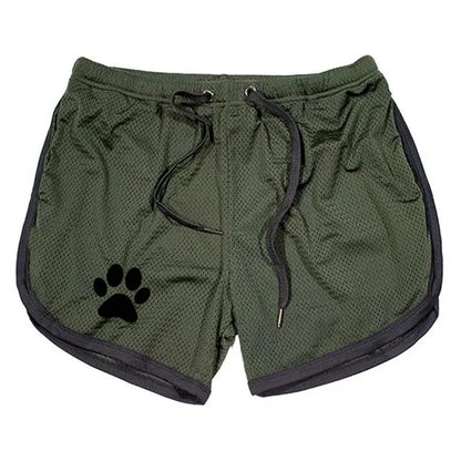 Men's Mesh Running Shorts Breathable Gym Fitness Short Pants
