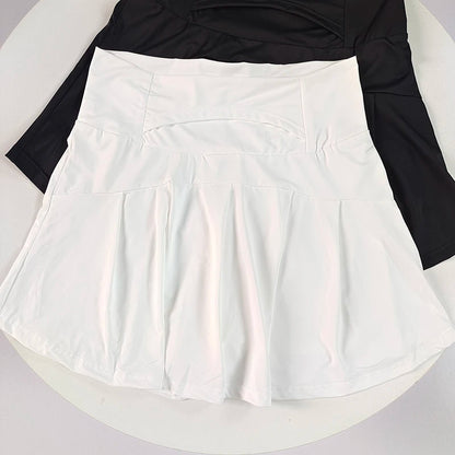 Women's Ice Silk Skort – Quick-Dry High-Waist Tennis Skirt