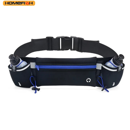 Running Waist Pack with 2 Water Bottles – Sports Fanny Pack