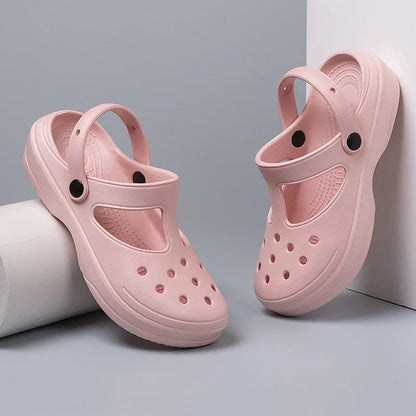 Women's Thick Sole Clog Sandals – Lightweight EVA Outdoor Shoes