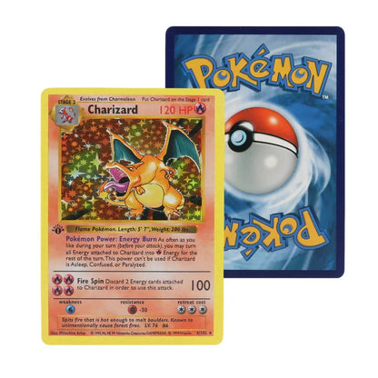 151pcs Box 1996 First Generation Pok Mon Card Rare Charizard Pikachu Mewtwo Blastoise Collecting