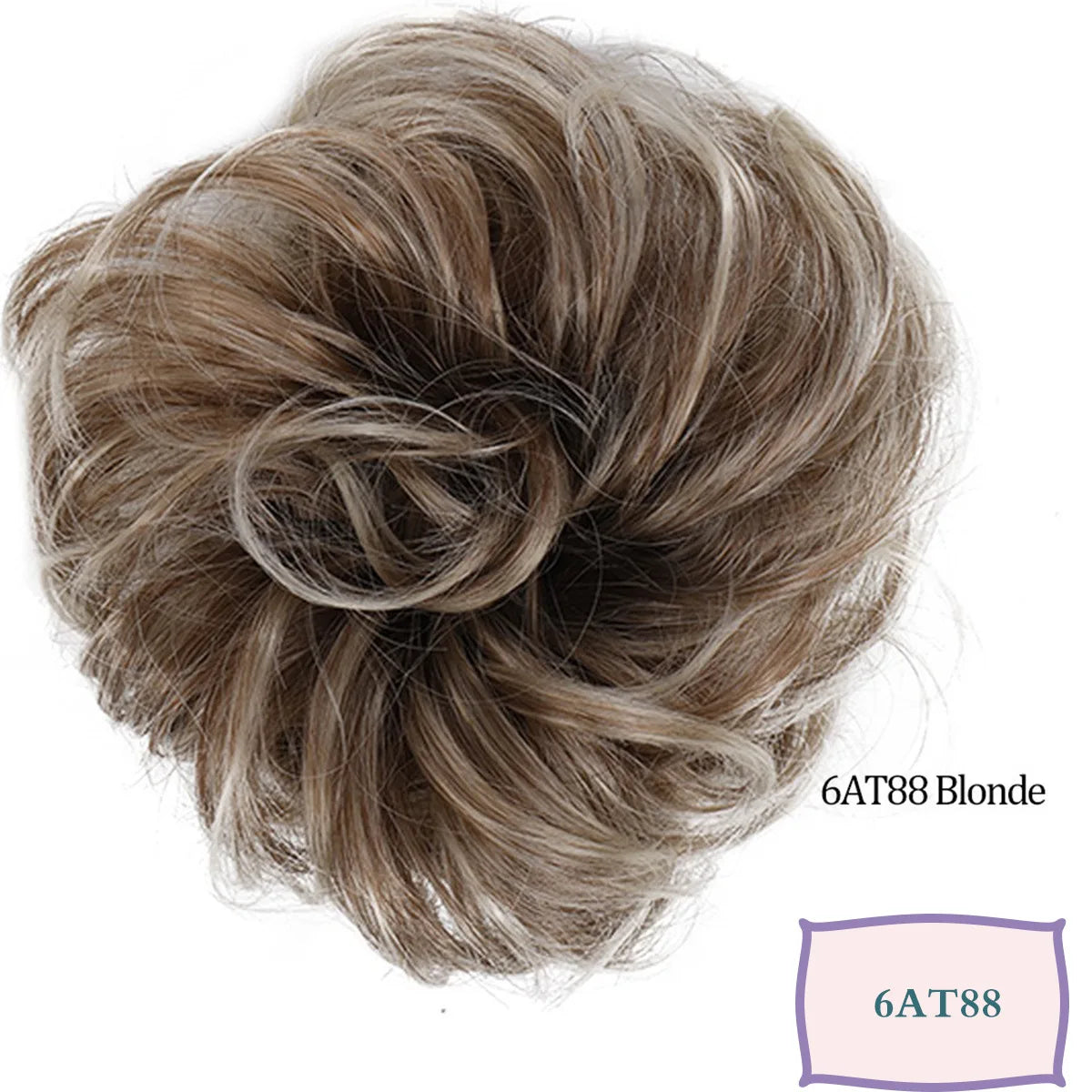 Synthetic Messy Hair Bun Chignon Scrunchies Fake Band Braid Elastic Hairpiece Tail Donut Updo Pieces