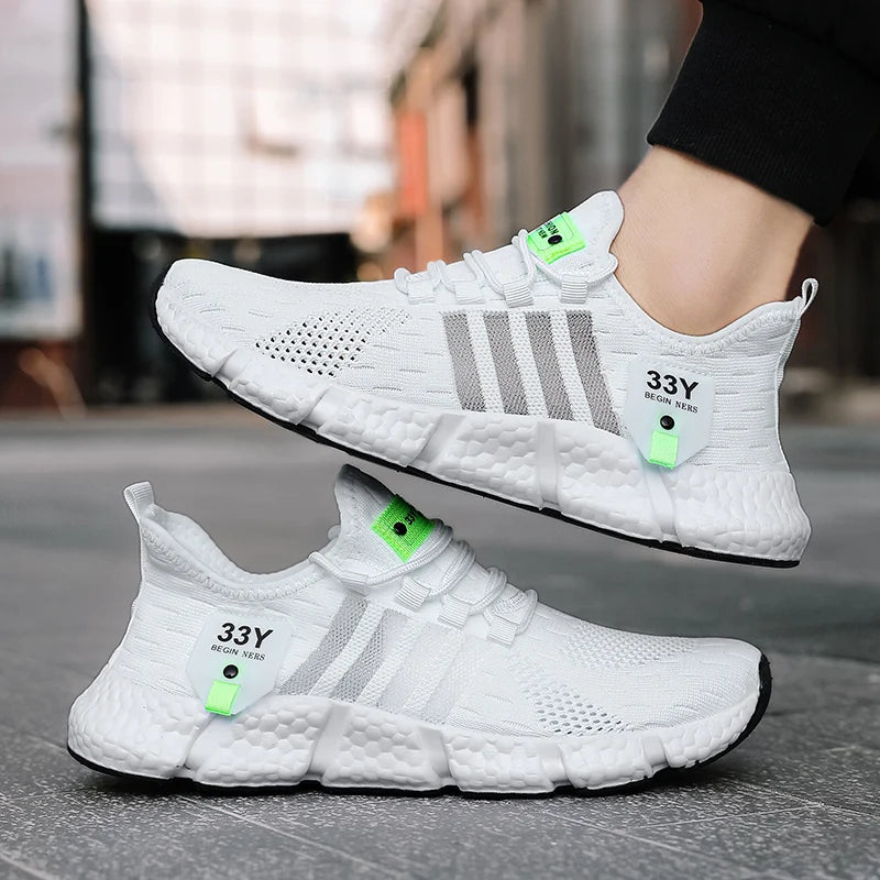 Men's Breathable Mesh Sneakers – Lightweight Walking Shoes Plus Size