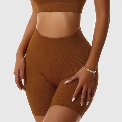 Seamless High-Waist Biker Shorts – Push Up Yoga & Gym Shorts for Women