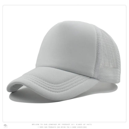 Custom Logo Mesh Trucker Hat – 5-Panel Snapback Baseball Cap for Men & Women