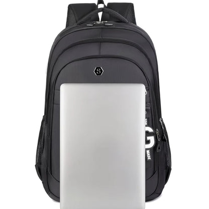 Oxford Laptop Backpack – Durable Multi-Zipper Work Bag for Men & Women