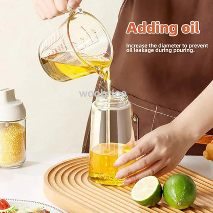 2-in-1 Oil Spray & Pour Bottle with Auto Lid – 500ml