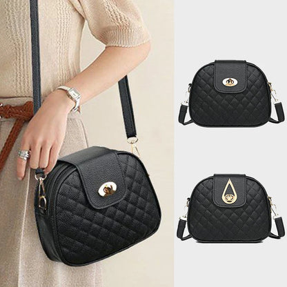 Quilted Leather Crossbody Bag – Elegant Women's Shoulder Bag