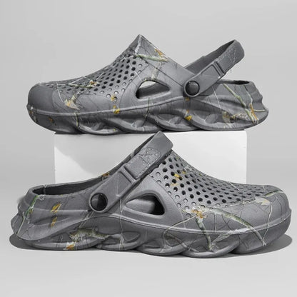 Plus Size EVA Clogs – Unisex Breathable Camo Beach Sandals