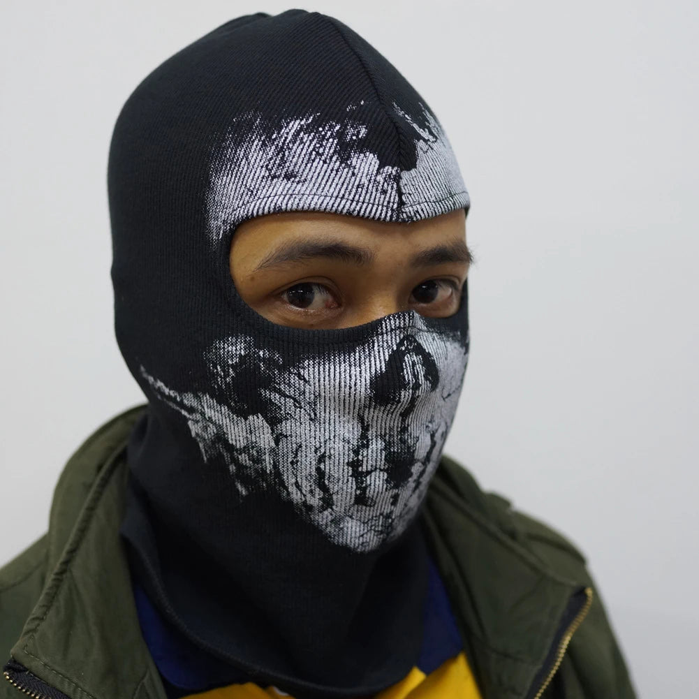 Skull Ghost Balaclava Mask – Motorcycle & Cosplay Headwear