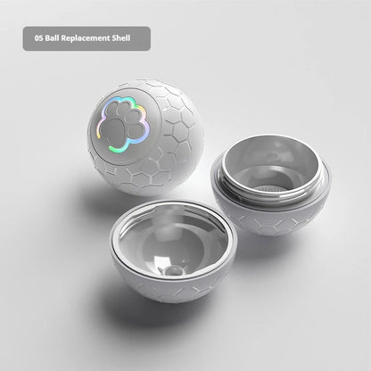 Interactive Smart Pet Toy Ball – Auto Rolling, RGB Lights, USB Rechargeable for Dogs & Cats