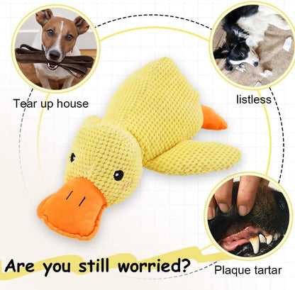 Squeaky Plush Duck Dog Toy – Soft Chew Toy for Dogs