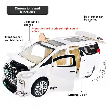 Pull Back Toy Car with Lights & Sound – 6-Door Simulation Model