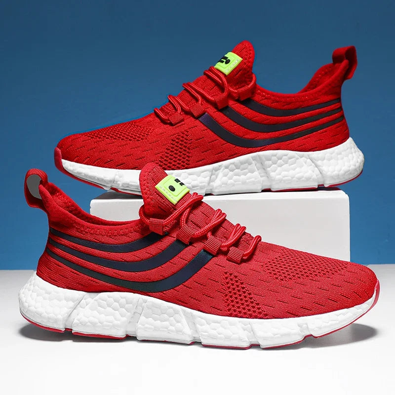Men's Lightweight Knit Sneakers – Breathable Anti-Slip Running Shoes