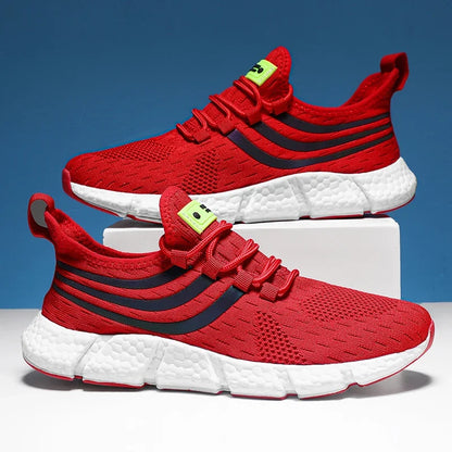 Men's Lightweight Knit Sneakers – Breathable Anti-Slip Running Shoes