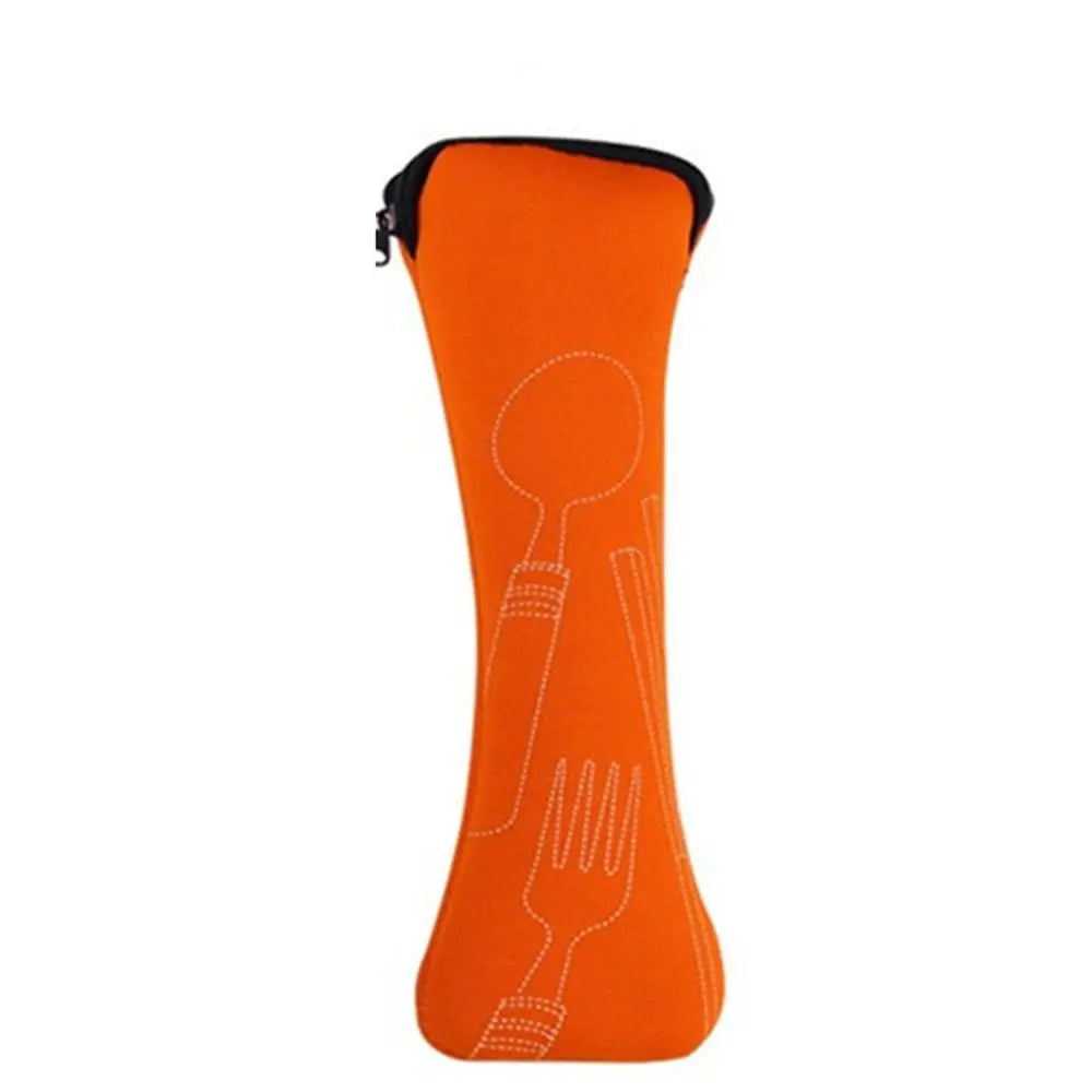 Portable Cutlery Travel Bag – Zippered Utensil Pouch for Picnic & On-the-Go