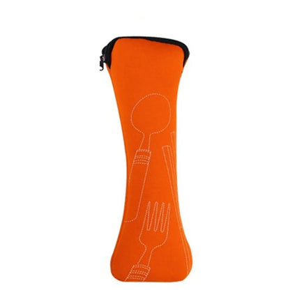Portable Cutlery Travel Bag – Zippered Utensil Pouch for Picnic & On-the-Go