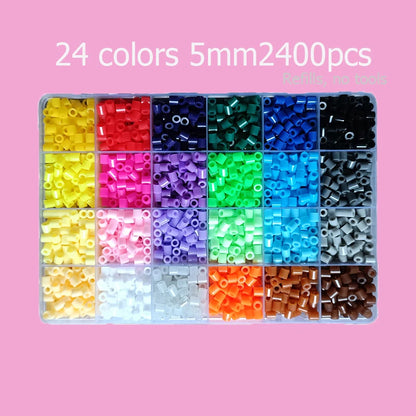 Hama Beads Kit – Fuse Bead Set with Pegboards & Iron