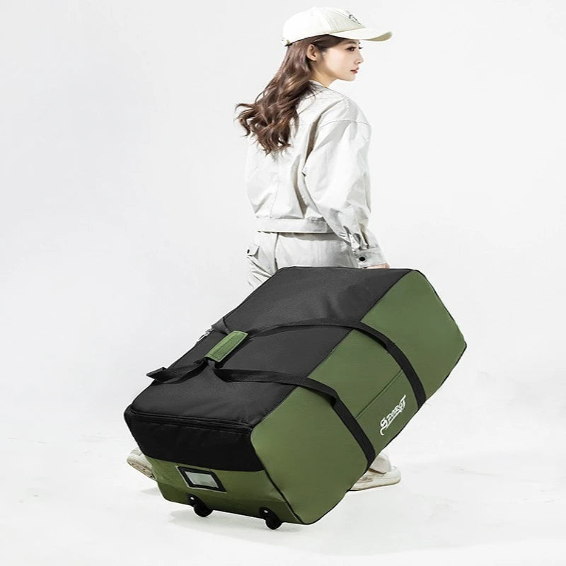 Large Capacity Foldable Travel Bag with Wheels