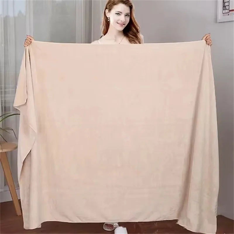 Large Soft Absorbent Bath Towel – Double-Sided, Non-Linting