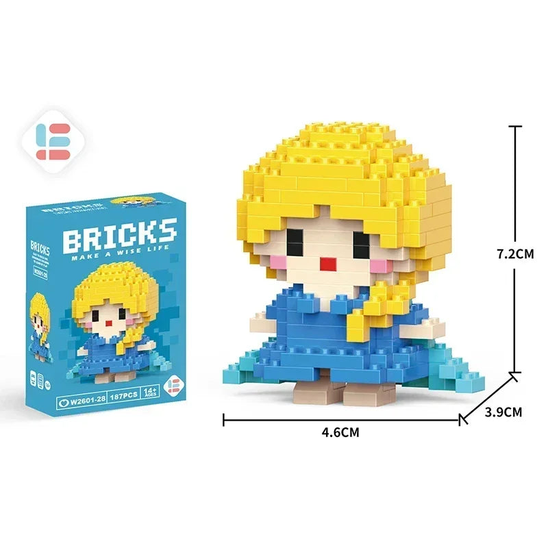 Disney Tsum Tsum Mini Building Blocks – Cartoon Micro Brick Figures