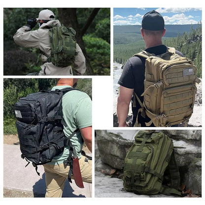 50L Tactical Backpack – Waterproof Military Rucksack for Men