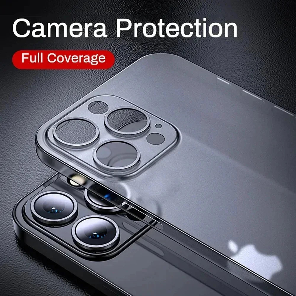 0 3mm Ultra Thin Clear Matte Pp Hard Slim Case Iphone 17 Air 17pro 16 15 14 13 12 11 Pro Max Shell
