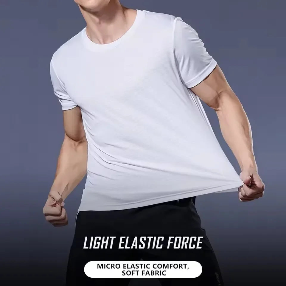 Men's Quick-Dry Running T-Shirt – Lightweight Gym Sports Top