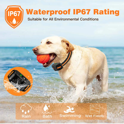 Electric Dog Training Collar – 3300ft Remote, Waterproof, for 5–120 lbs Dogs