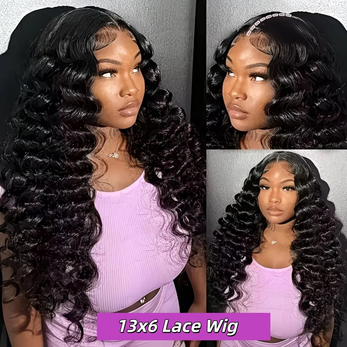 Deep Wave Lace Front Wig - HD Lace Human Hair Curly Wig