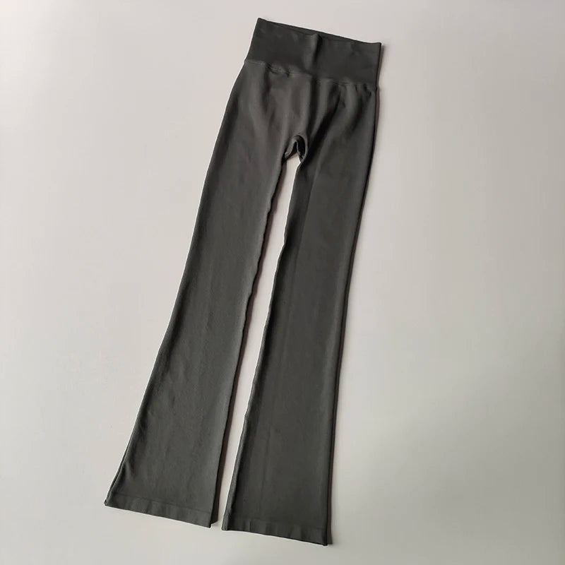 Women's Seamless High-Waist Flare Yoga Pants – Compression Leggings
