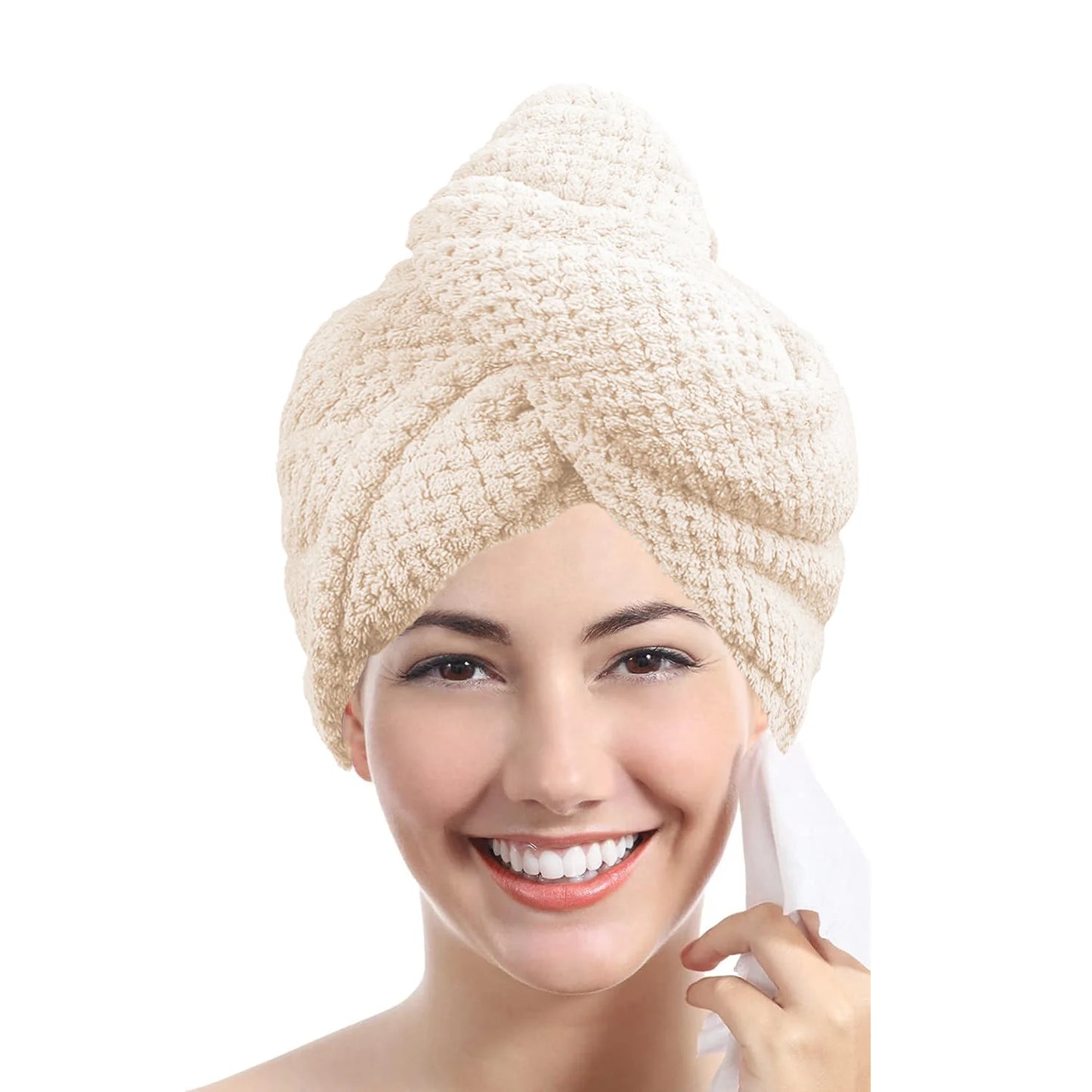 Microfiber Hair Towel Wrap – Absorbent Quick-Dry Turban Cap for Women